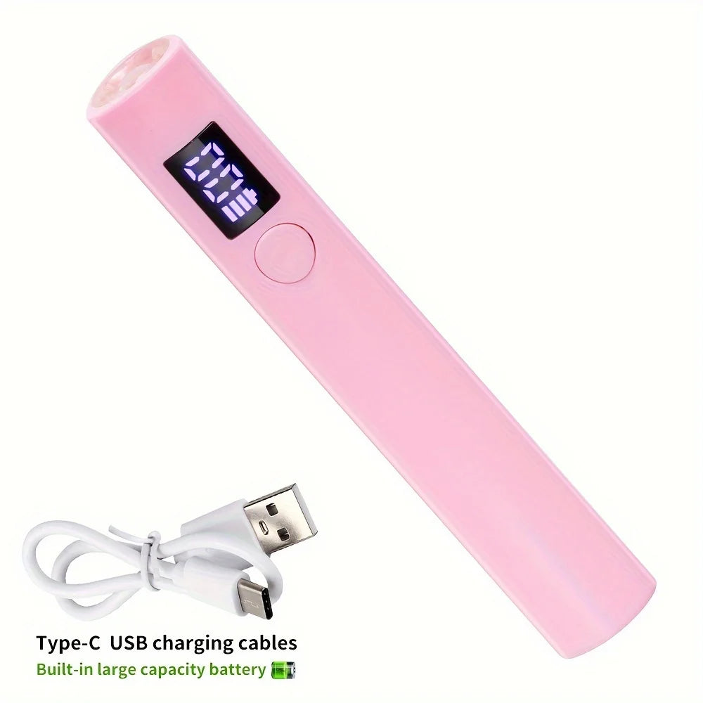 Handheld Nail Dryer Lamp UV/LED Nail Curing All Gel Polish Nail Art Tool USB Rechargeabl Quick Dry Nail Lamp