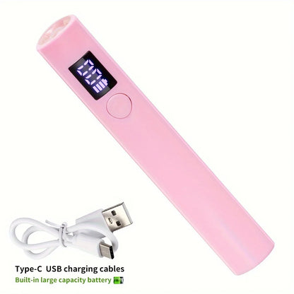 Handheld Nail Dryer Lamp UV/LED Nail Curing All Gel Polish Nail Art Tool USB Rechargeabl Quick Dry Nail Lamp